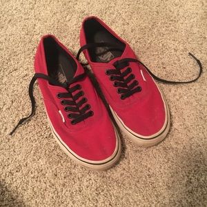 Vans Authentic Shoes Dark Red